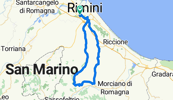 Rimini - Montescudo - Coriano - Rimini