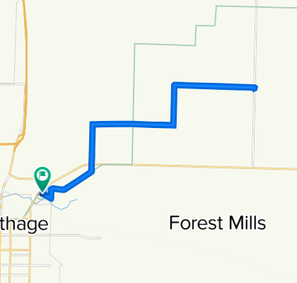 Bike Route for Maple Leaf Bike Tour(did car and bike)