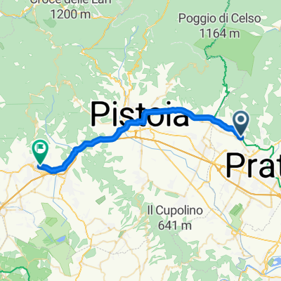 Parco di garceti route in Montecatini Terme