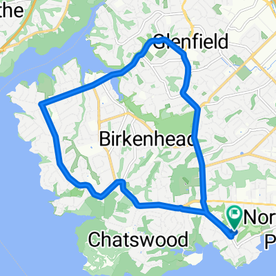 Sporty route in Birkenhead
