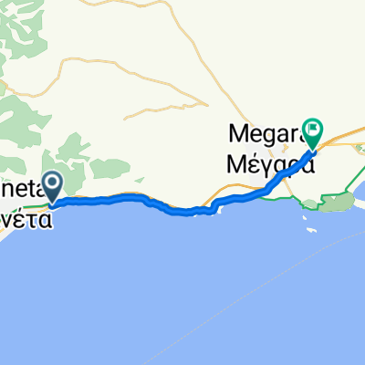 Langsame Fahrt in Megara