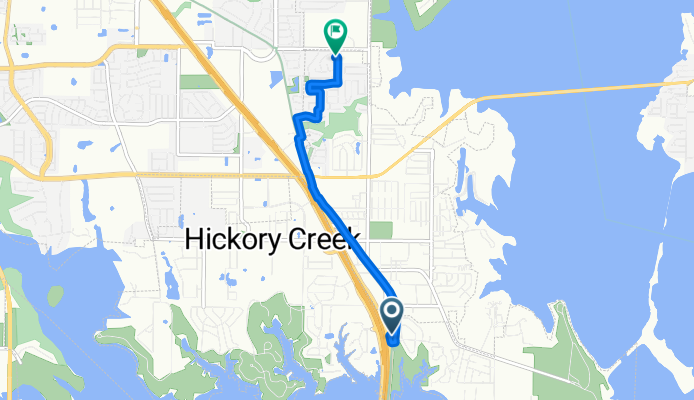 Relaxed route in Lake Dallas
