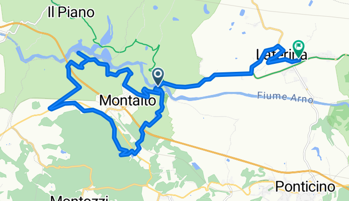 Giro semplice in Laterina. valle del l’inferno