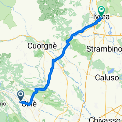 Nole-Ivrea bikemap