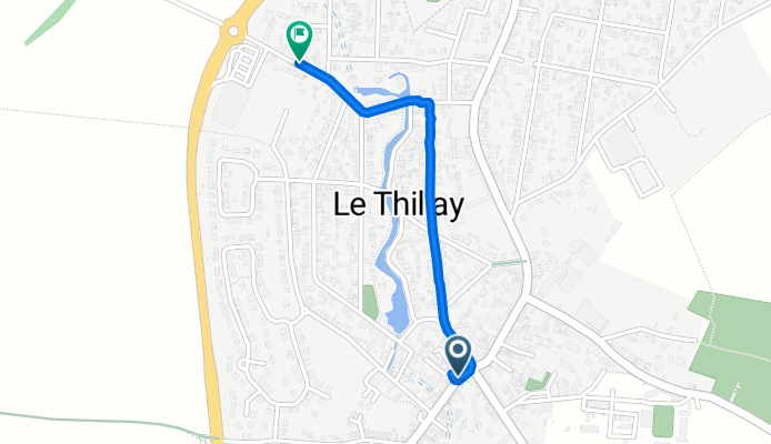 Itinéraire coxnfortable en Le Thillay