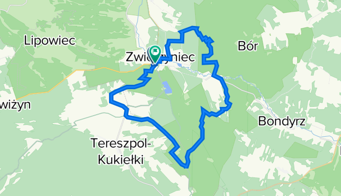 Zwierzyniec  - po lesie.