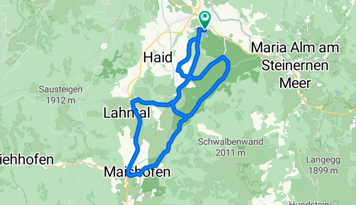 Saalfelden Triathlon Radstrecke