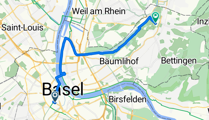 Basel - bis Riehen