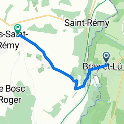 Itinéraire modéré en Bus-Saint-Rémy