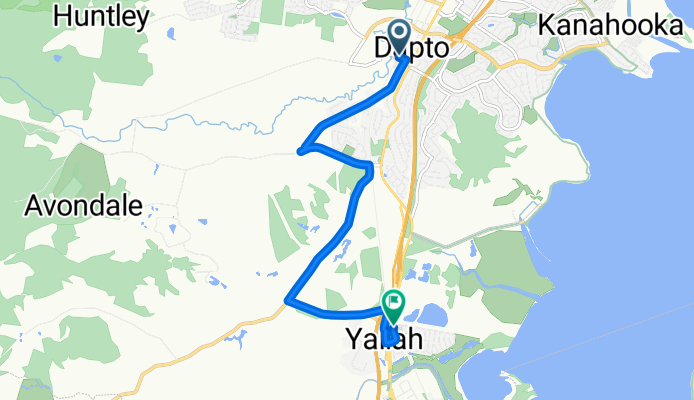 Dapto to Haywards bay