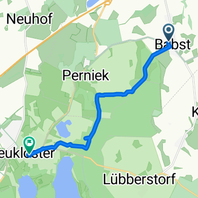 Gemütliche Route in Neukloster