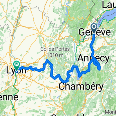 Genve via Annecy to Lyon