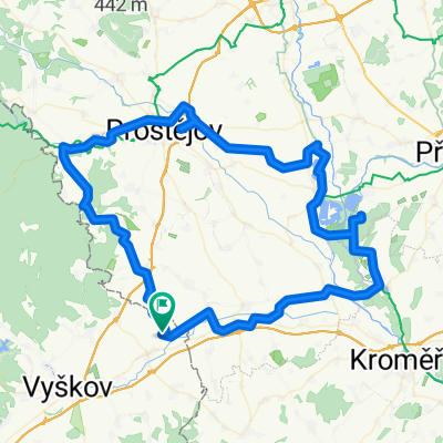 Z Chválkovic do Chválkovic - 95km