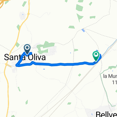 Restful route in Santa Oliva