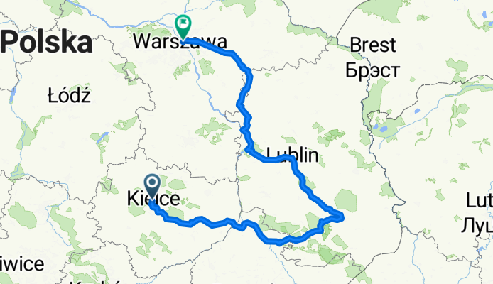 Kielce &lt;-&gt; Warszawa - 2020