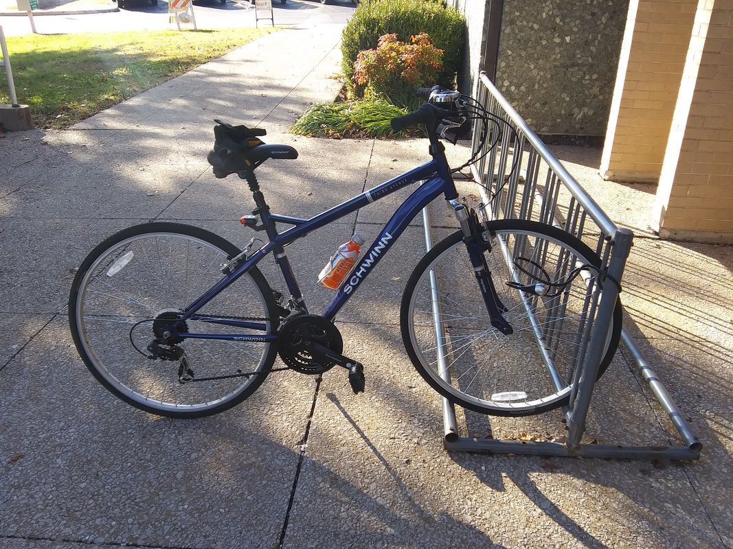 Rode bicycle to go vote then back home!!!