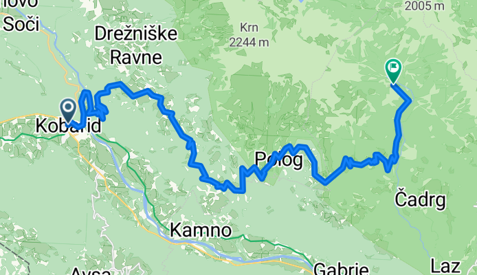 Kobarid - Tolmin Klamm