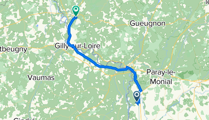 St Yan to Bourbon-Lancy via Digoin