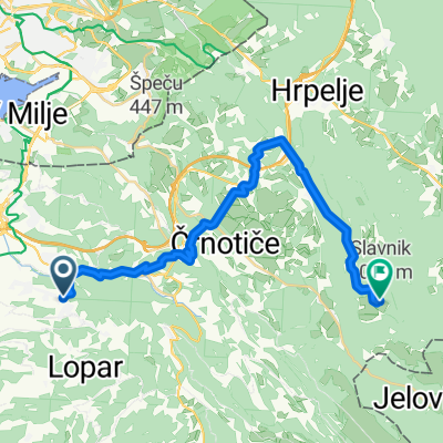 Dekani-Slavnik Bikemap