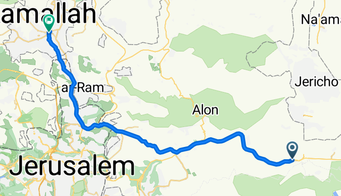 Relaxed route in رام الله