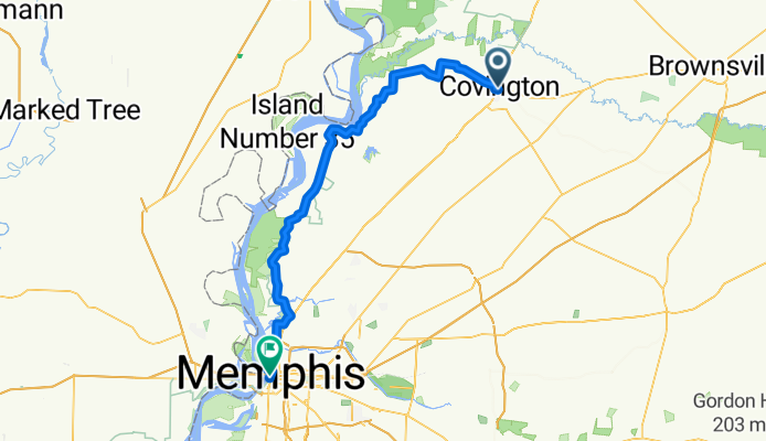 Covington to Memphis