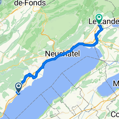 Chez-le-Bart on Lac Neuchatel to Cressier