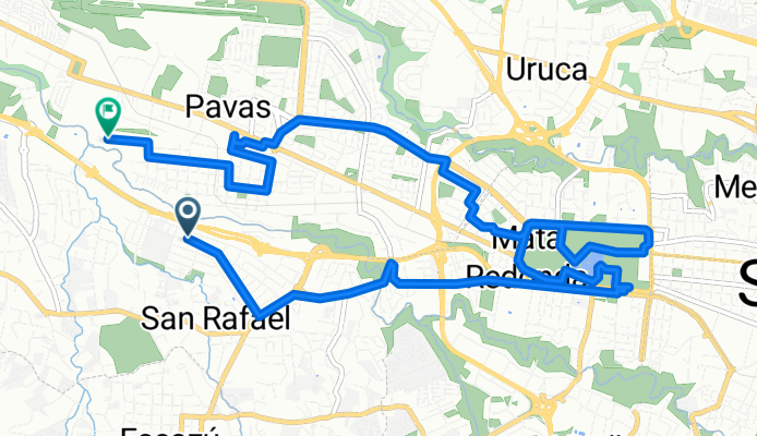 Ruta constante en San José