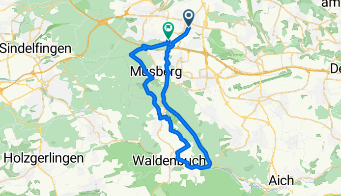 S-Möhringen_7 Mühlental (West)_Waldenbuch_Hasenhof_Steinbronn_Wald (29km)