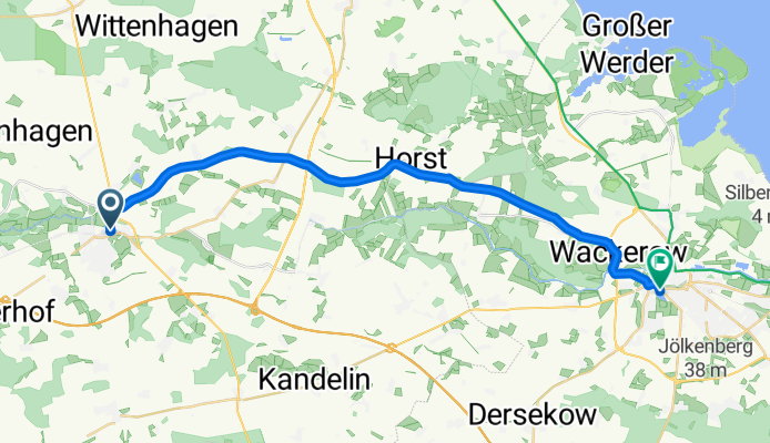 Auf dem alten Bahndamm nach Greifswald
