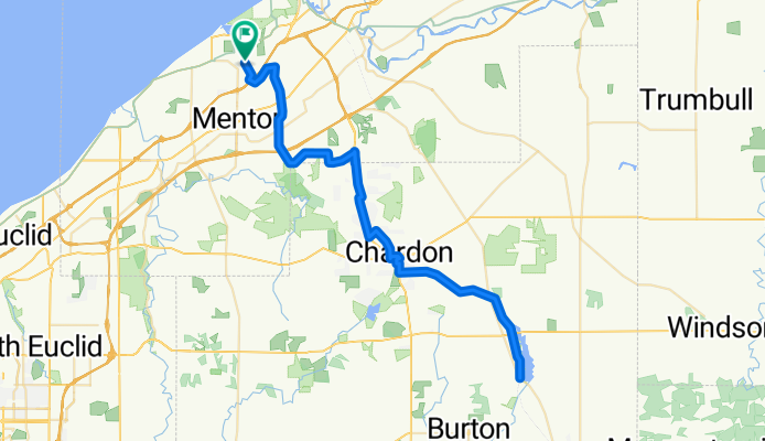 Mentor on the Lake to East Branch Reservoir/Chardon