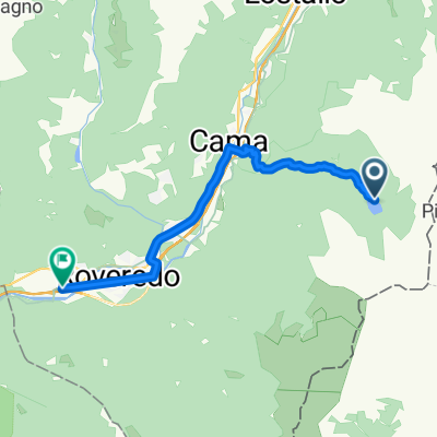 Giro a velocità costante in Biasca