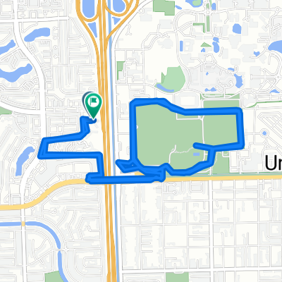 Relaxed route in Miami