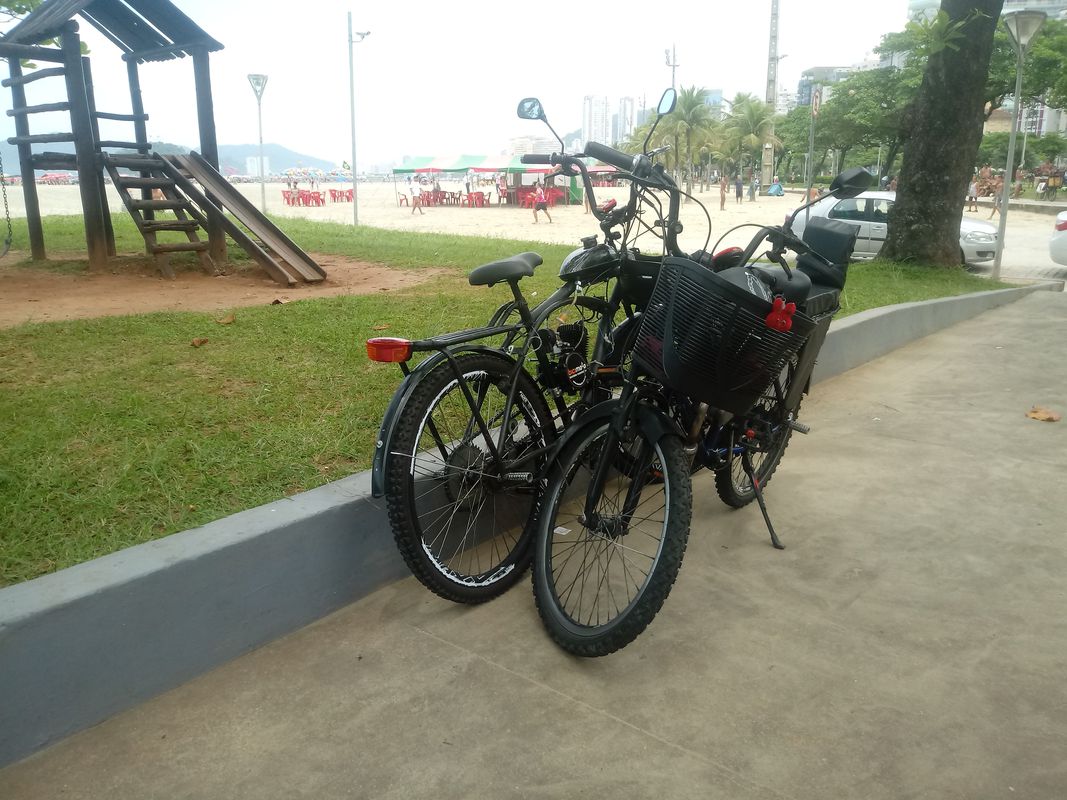 Role em Santos dia role bike