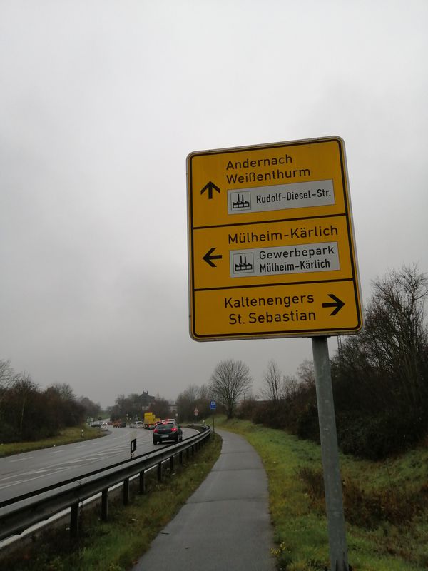 Fahrt von Mühlheim Kärlich (hin und zurück)