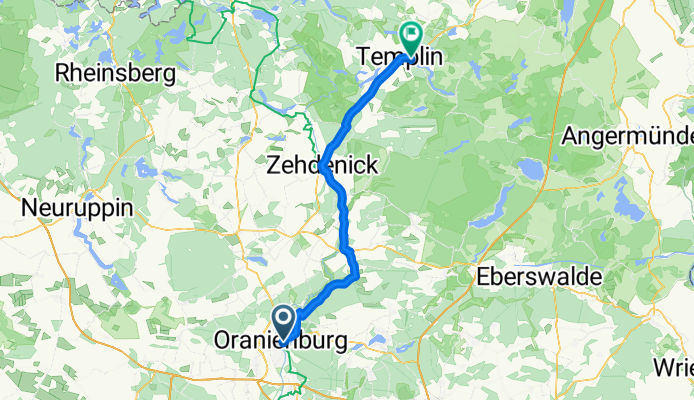 2.EtappeOranienburg-- Templin 60 Km