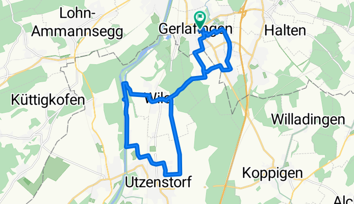 Gerade Fahrt in Gerlafingen