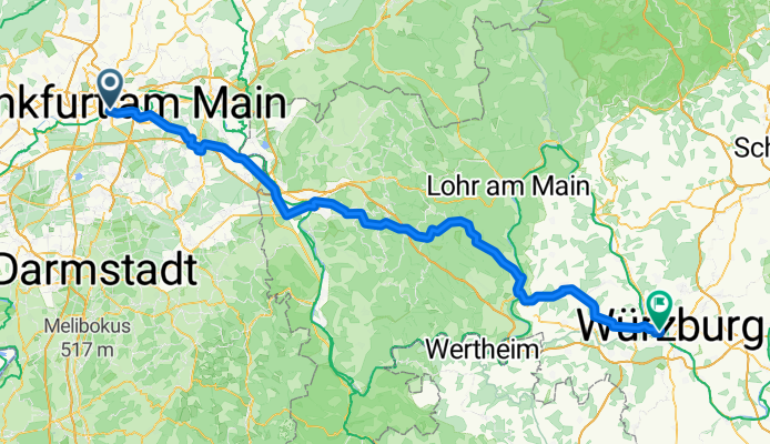 Frankfurt to Wurzburg