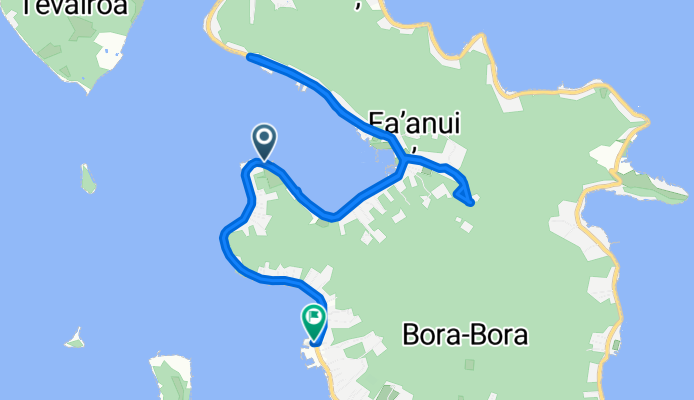 Fast ride in Vaitape Bora Bora