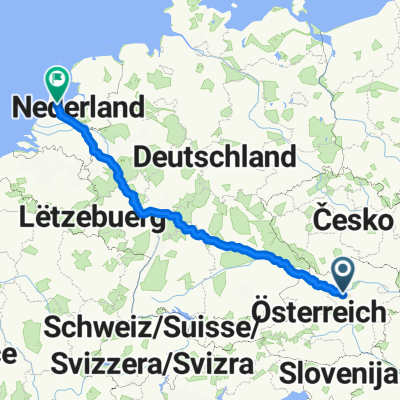 Entspannende Route in Amsterdam