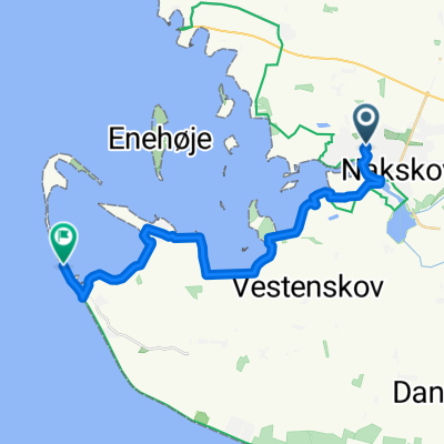 Cykelrute - Jødevej-Langø-Albuen