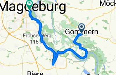 Route in der Bikemap App öffnen