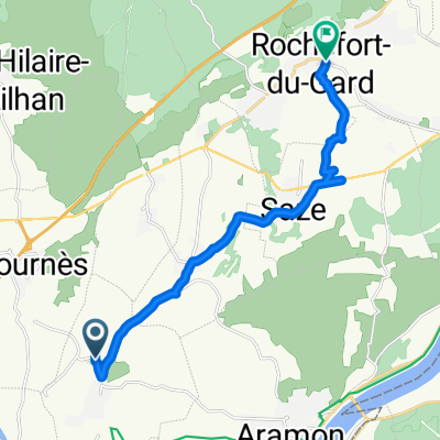 Itinéraire modéré en Rochefort-du-Gard