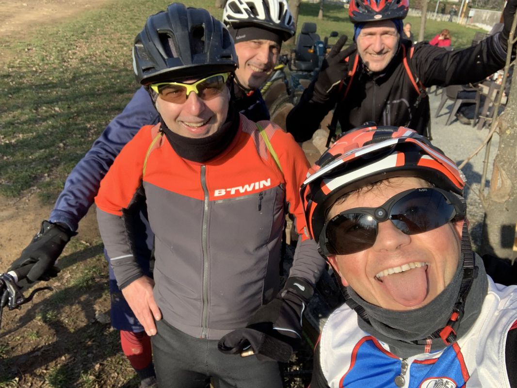 FATTY , giro in Fatbike , Rivalta 3 truc morenica , ritorno sterrato del Sangone