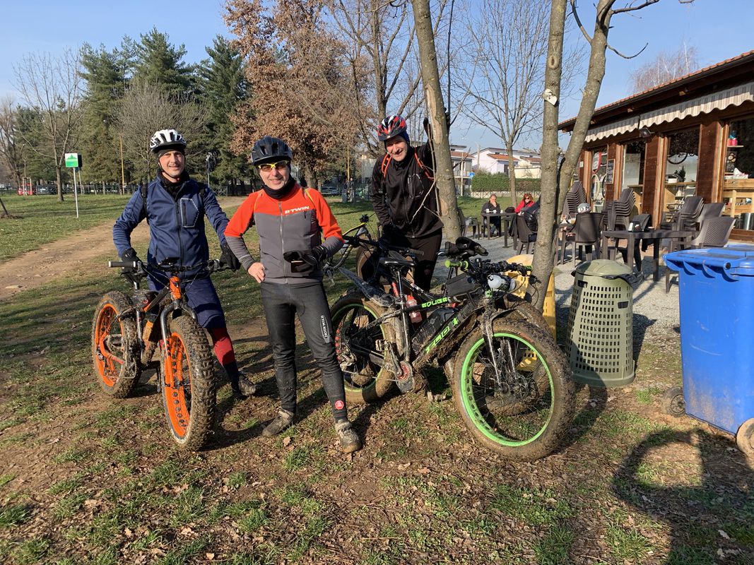 FATTY , giro in Fatbike , Rivalta 3 truc morenica , ritorno sterrato del Sangone