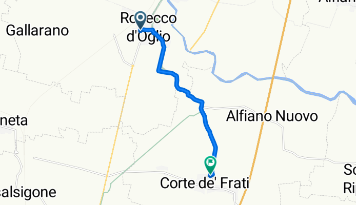 Giro a velocità lenta in Corte De' Frati