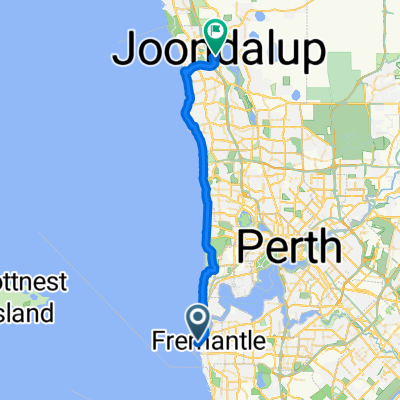 Coast route Freo to Joondalup