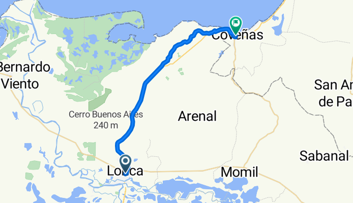 Ruta moderada en Coveñas