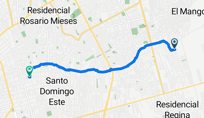 Ruta moderada en Santo Domingo Este