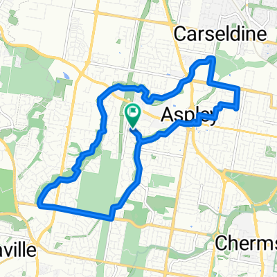 Restful route in Aspley