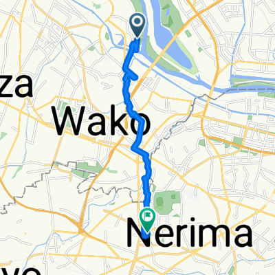 Moderate route in Nerima-Ku